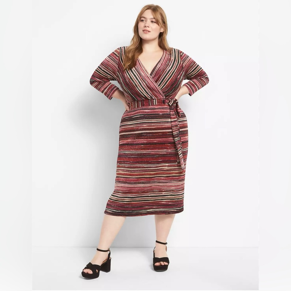 Madison Tara Elegant multicolor sparkly Midi Dress